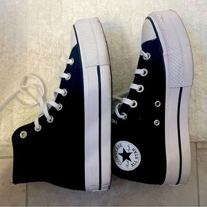 NEW - worn once - Converse Platform Chuck Taylors